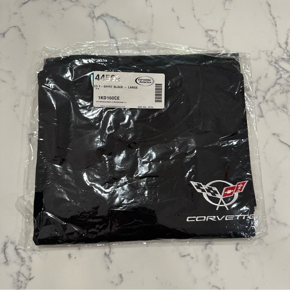 Other - Chevrolet Corvette Men’s C5 Embroidered Logo T-Shirt Black - Size Large